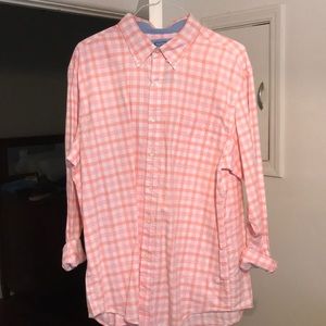 Men’s Saddlebreed pink plaid button down